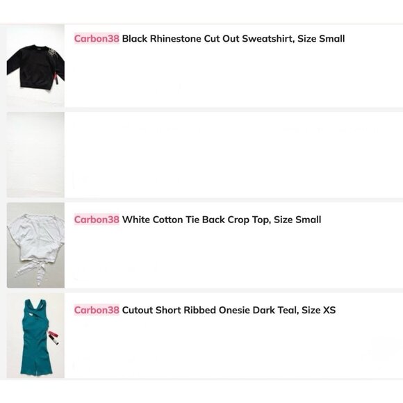 Carbon38 NWT Reseller Bundle — 19 NWT/NWOT Activewear Pieces (Sizes XXS–L) - Picture 3 of 5